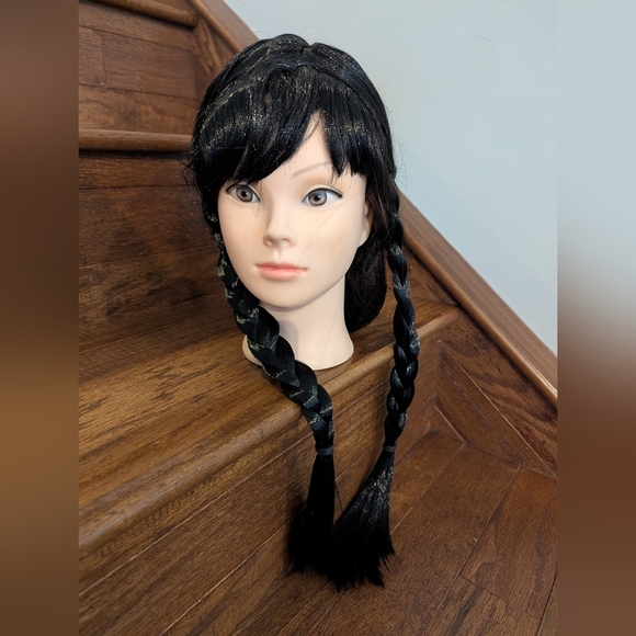 Wednesday Addams Costume Wig Adult Wig, Women, As Shown, One Size - Picture 10 of 10